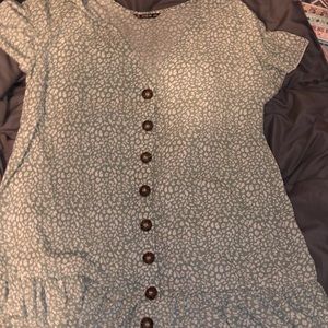 green spotted dress